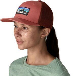 Patagonia P-6 LoPro Burnt Orange Red Burgundy Trucker Cap, OSFA